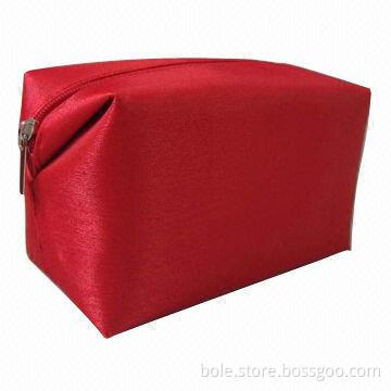 Polyester Cosmetic Bag for Promotional with Zipper Closure